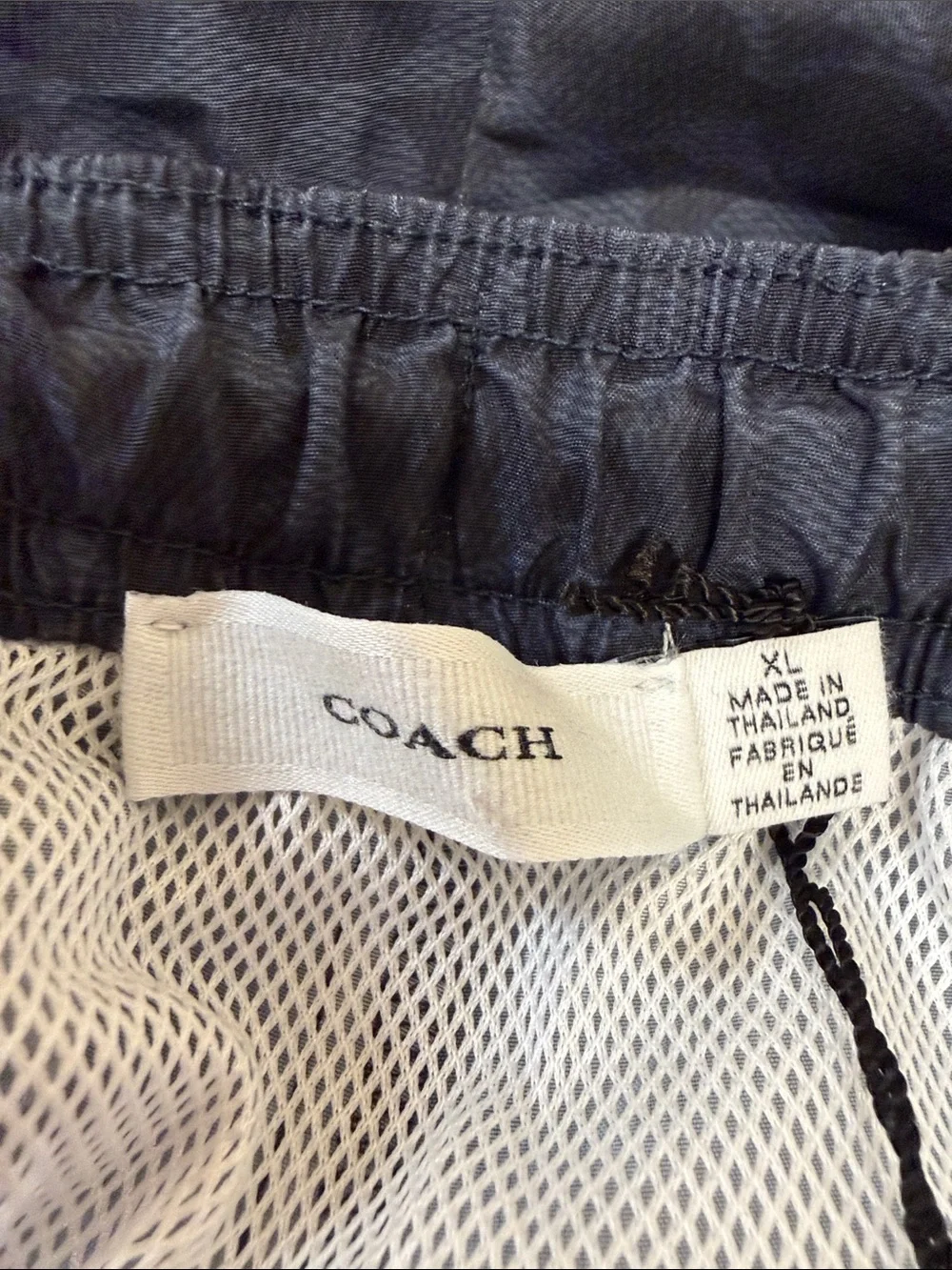 COACH SIGNATURE SWIM TRUNKS NAVY - XL